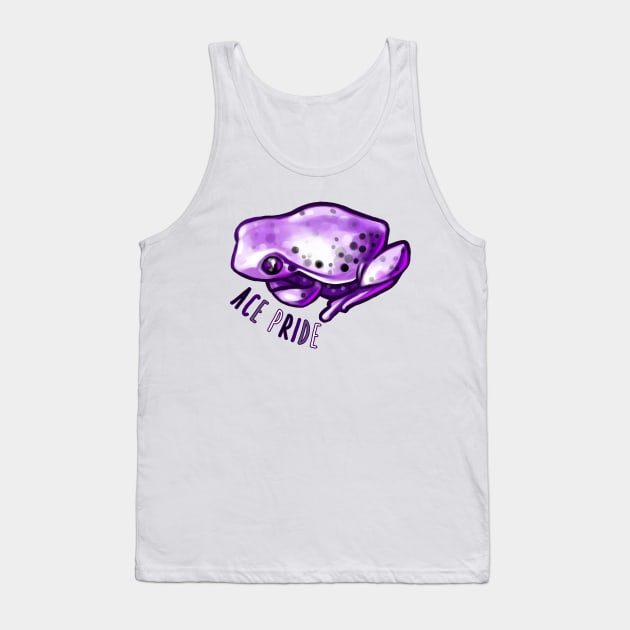 Ace Pride Frog Tank Top by hollowedskin